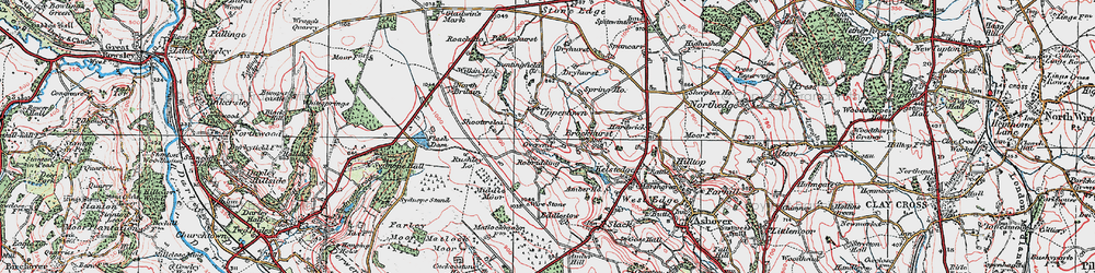 Old map of Uppertown in 1923