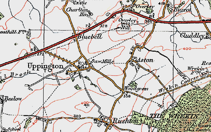Old map of Uppington in 1921