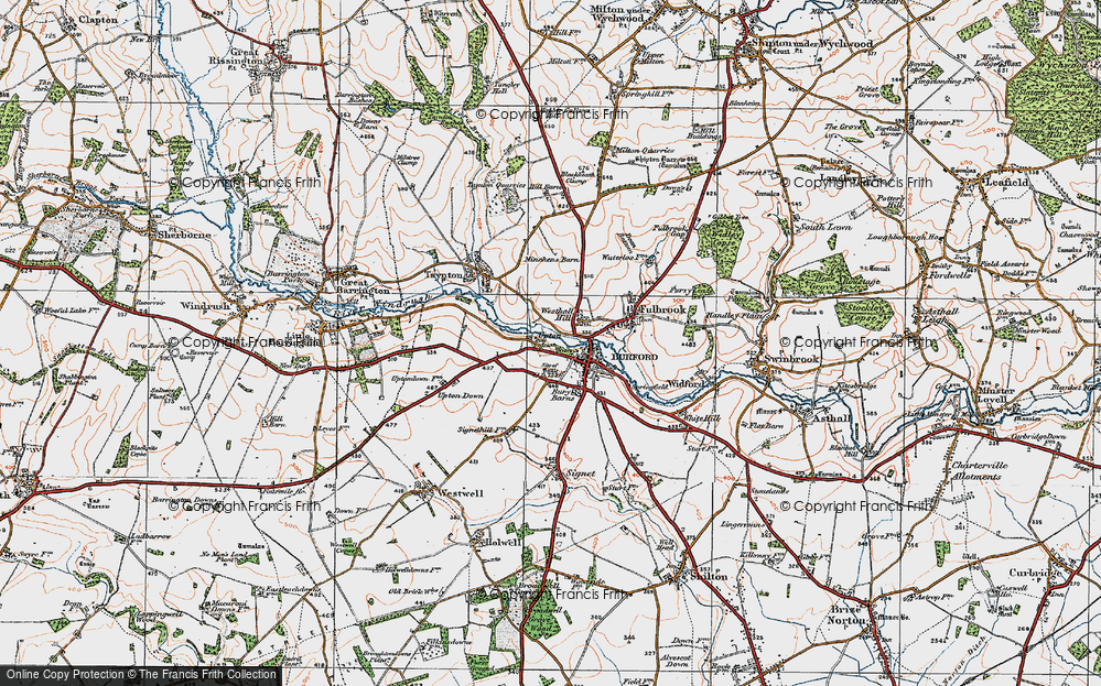 Old Map of Upton, 1919 in 1919