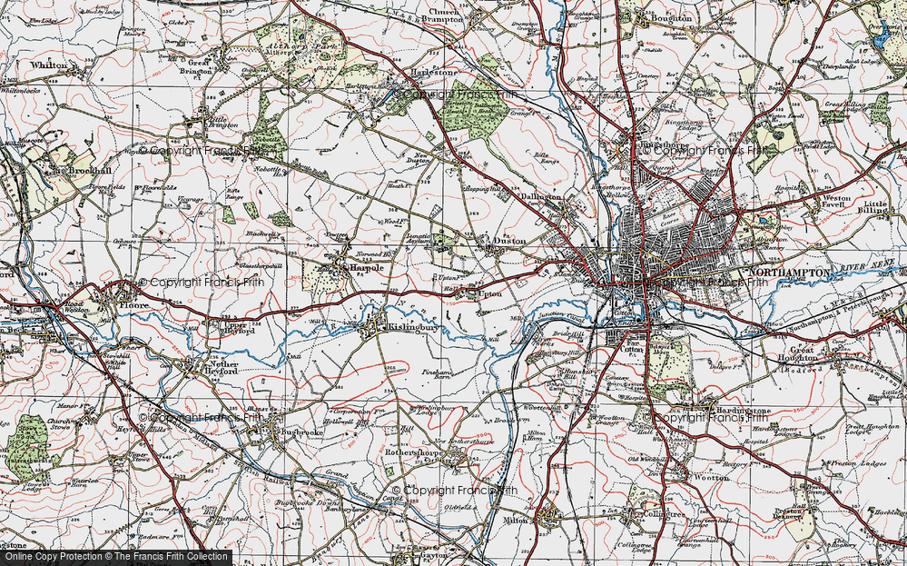 Old Map of Upton, 1919 in 1919