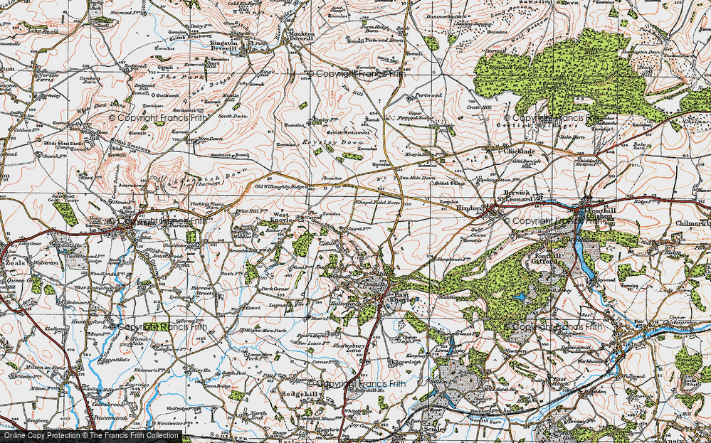 Old Map of Upton, 1919 in 1919