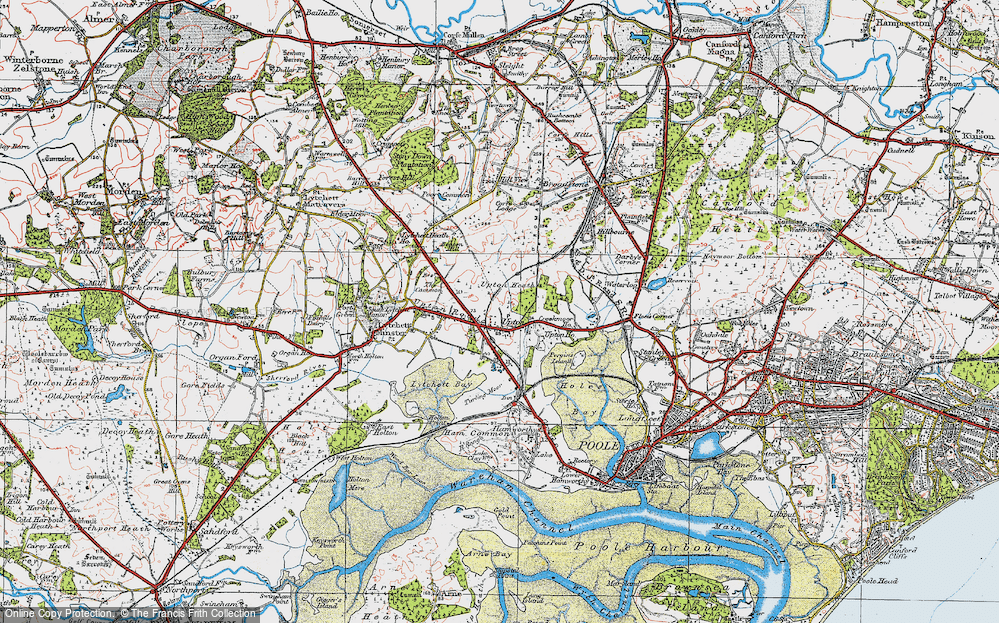 Old Map of Upton, 1919 in 1919