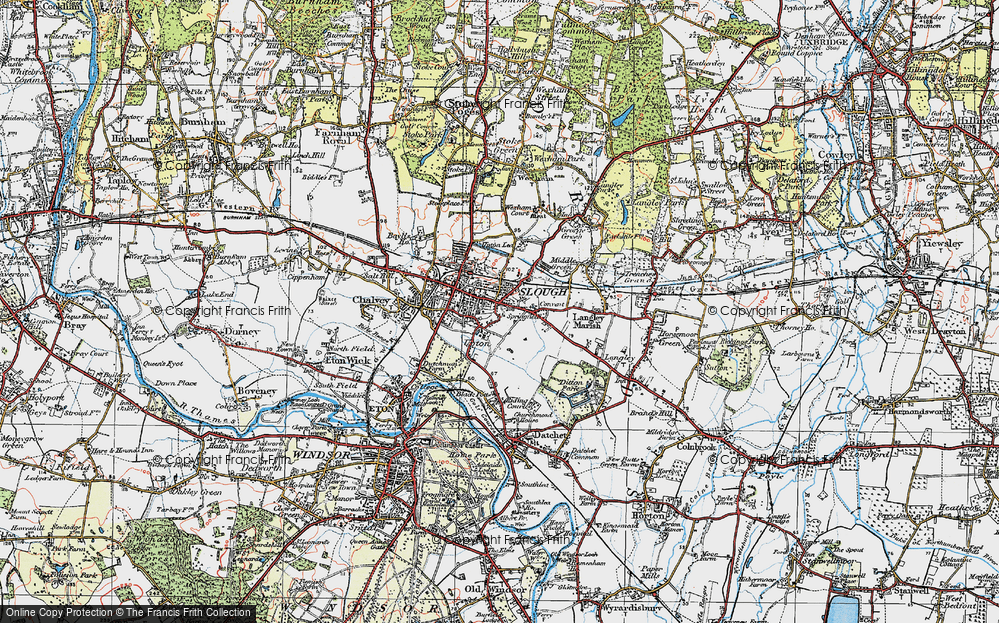 Old Map of Upton, 1920 in 1920