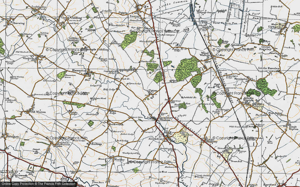 Old Map of Upton, 1920 in 1920