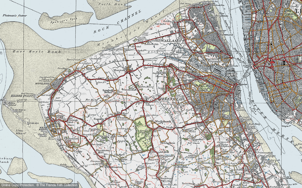 Old Map of Upton, 1923 in 1923