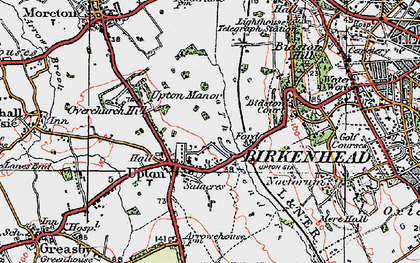 Old map of Upton in 1923