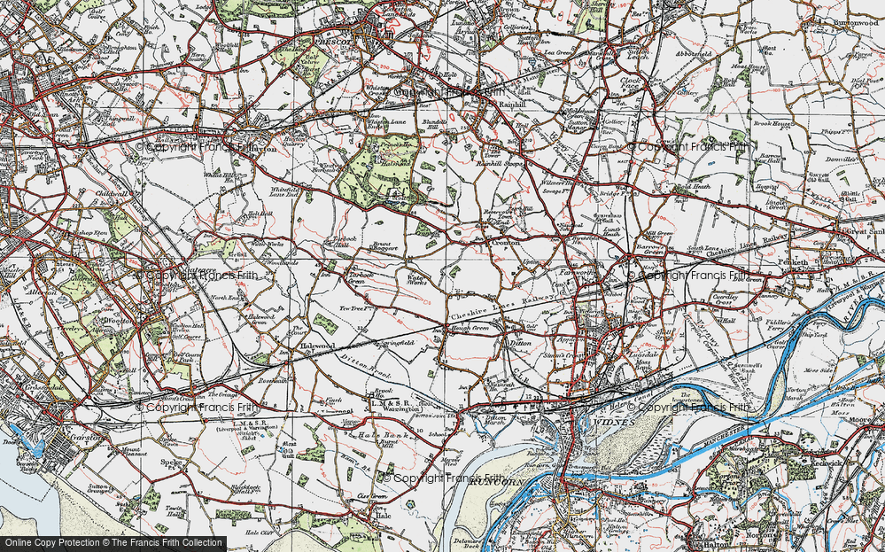 Old Map of Upton, 1923 in 1923