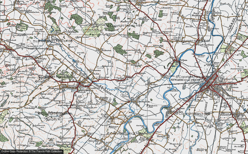 Old Map of Upton, 1923 in 1923