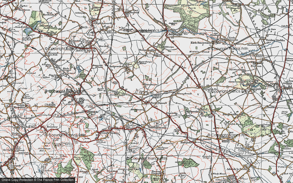 Old Map of Upton, 1924 in 1924