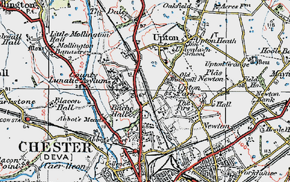 Old map of Upton in 1924