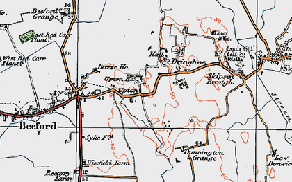 Old map of Upton in 1924