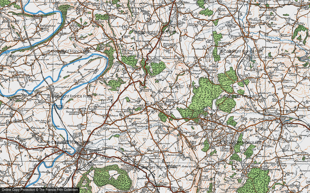 Old Map of Upton Crews, 1919 in 1919