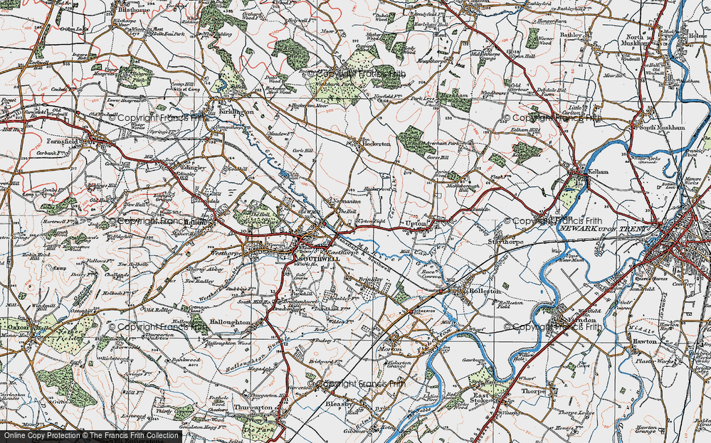 Old Map of Upton Field, 1923 in 1923
