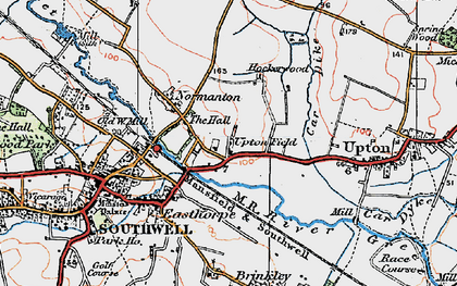 Old map of Upton Field in 1923
