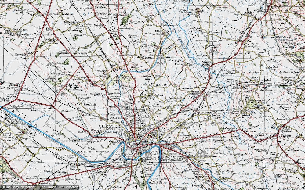 Old Map of Upton Heath, 1924 in 1924
