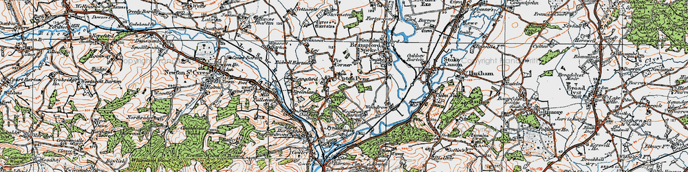 Old map of Woodrow Barton in 1919