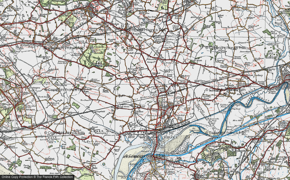 Old Map of Upton Rocks, 1923 in 1923