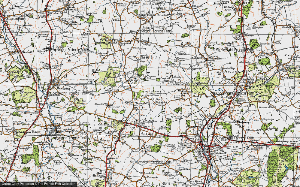 Old Map of Upwick Green, 1919 in 1919