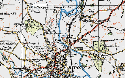 Old map of Ure Bank in 1925