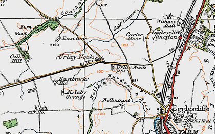 Old map of Urlay Nook in 1925