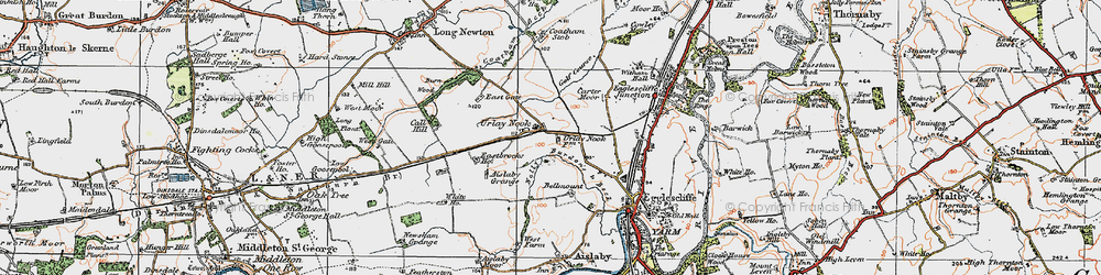 Old map of Urlay Nook in 1925