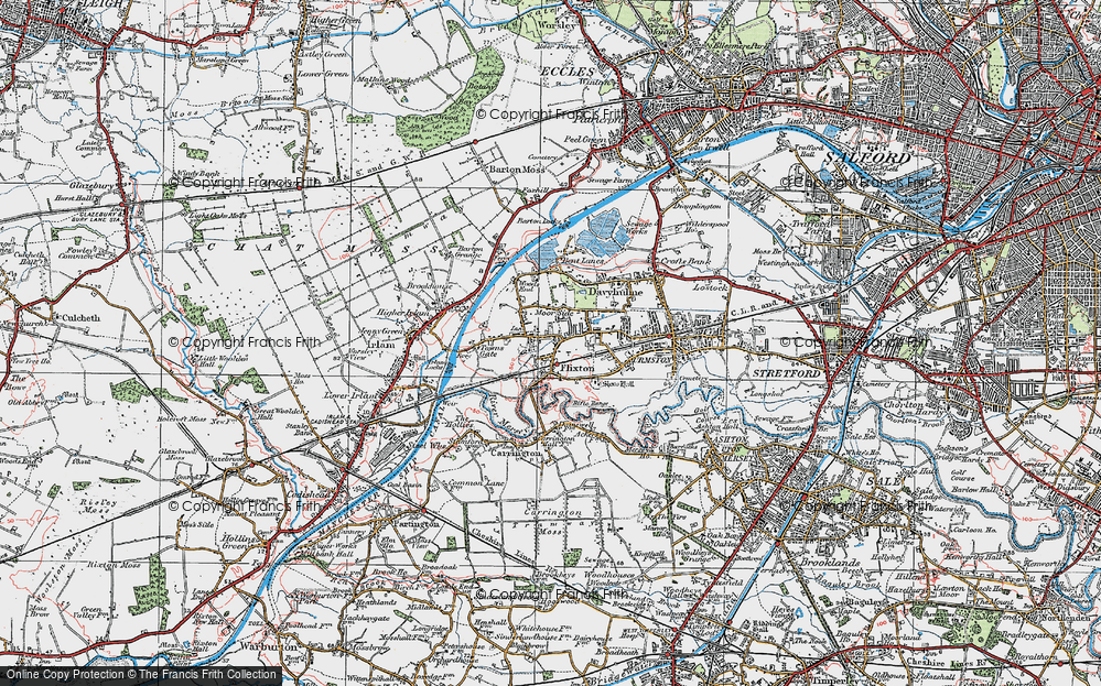 Old Map of Urmston, 1924 in 1924