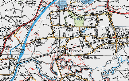 Old map of Urmston in 1924