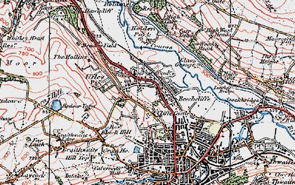 Old map of Utley in 1925