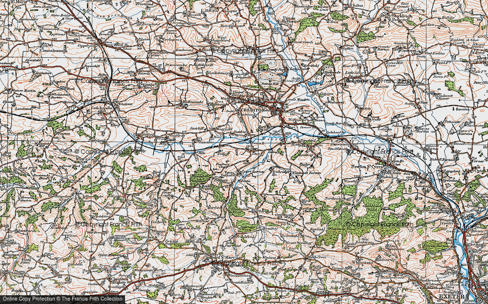 Old Map of Uton, 1919 in 1919