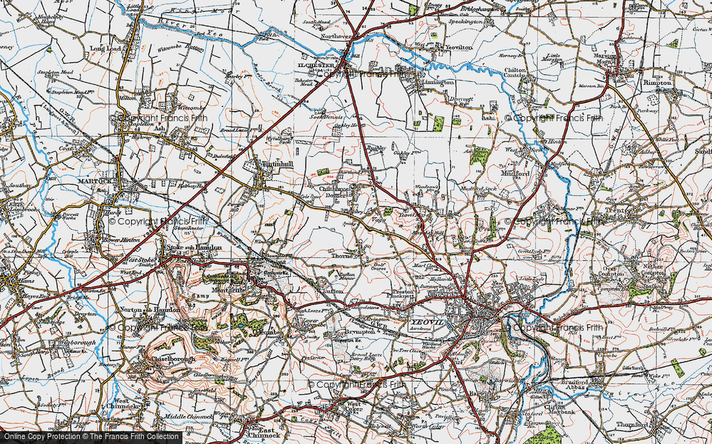 Old Map of Vagg, 1919 in 1919