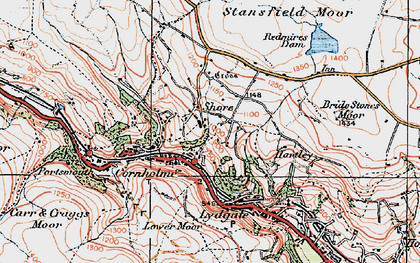 Old map of Vale in 1925