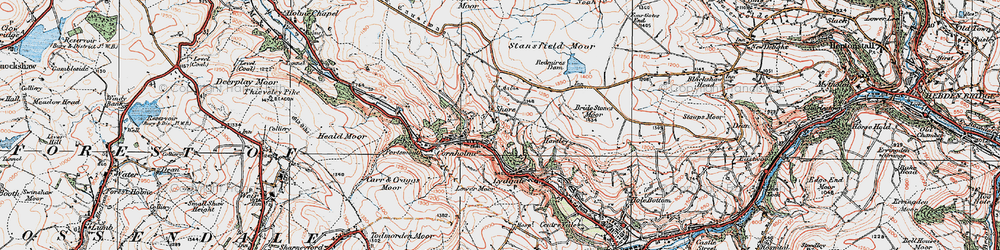 Old map of Vale in 1925