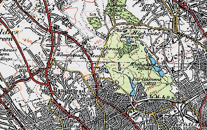 Hampstead Heath Photos Maps Books Memories   Vale Of Health 1920 Pop858409 Index Map 