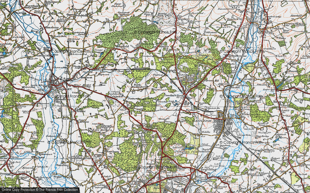 Old Map of Valley Park, 1919 in 1919