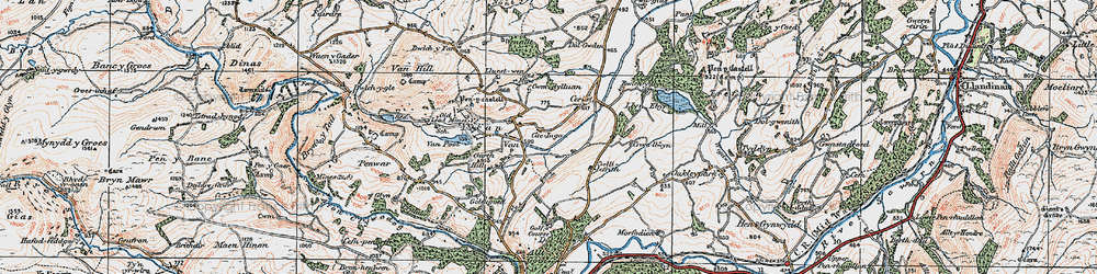 Old map of Van in 1921