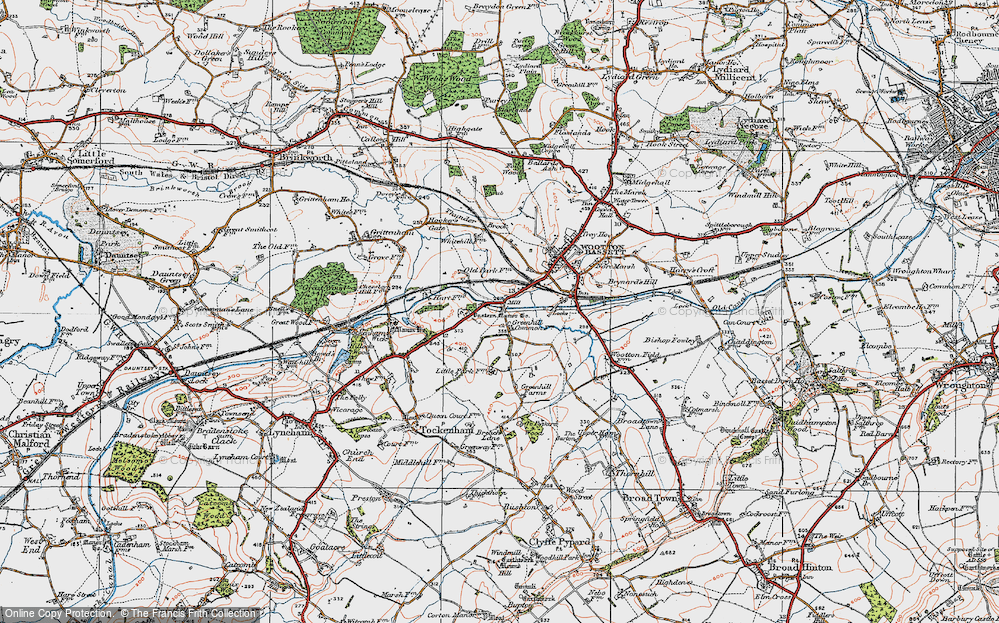 Old Map of Vastern, 1919 in 1919