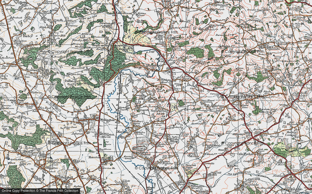 Old Map of Vauld, The, 1920 in 1920