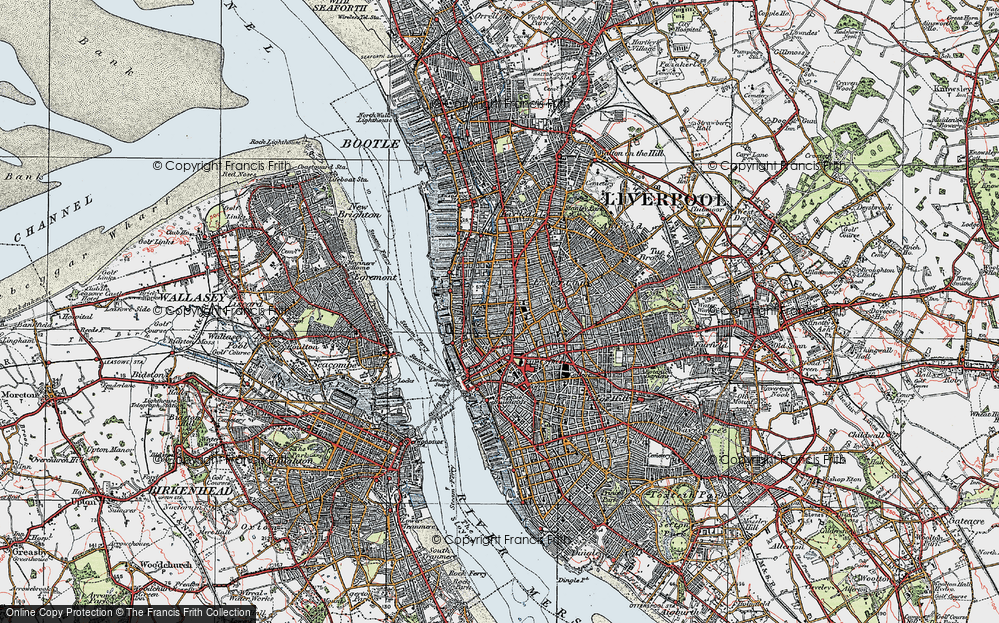 Old Map of Vauxhall, 1923 in 1923