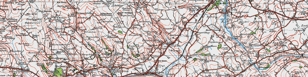 Old map of Vellanoweth in 1919