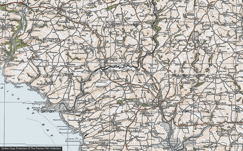 Old Map of Venn, 1919 in 1919