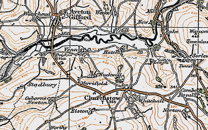 Old map of Venn in 1919