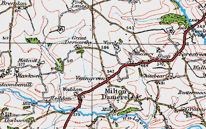 Old map of Venngreen in 1919