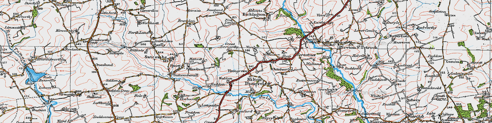 Old map of Venngreen in 1919