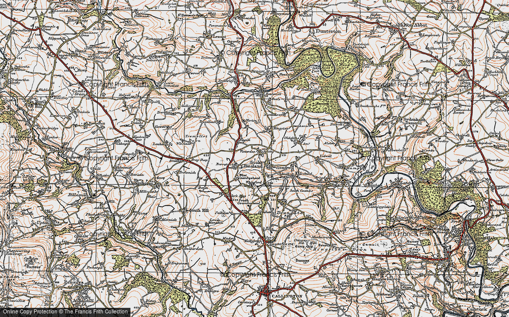 Old Map of Venterdon, 1919 in 1919