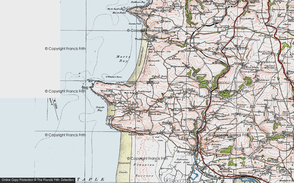 Old Map of Vention, 1919 in 1919