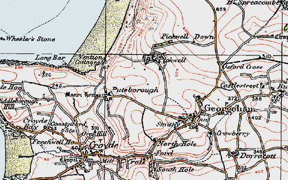 Old map of Vention in 1919