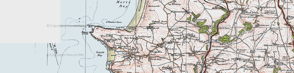 Old map of Vention in 1919