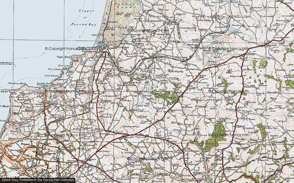 Old Map of Ventongimps, 1919 in 1919