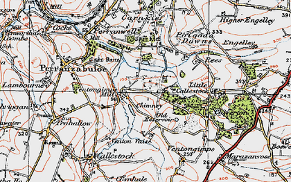 Old map of Ventongimps in 1919