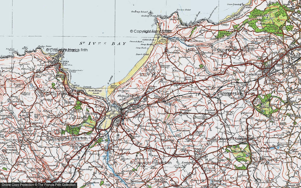 Old Map of Ventonleague, 1919 in 1919